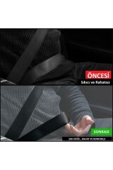 5li Set- Siyah Emniyet Kemeri Çıtçıtı Klipsi Düğmesi Stop Düğme Toka Tüm Araçlar Için