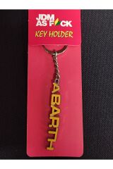 ABARTH OTO ANAHTARLIK PLASTİK SARI-KROM (1 ADET )