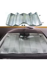 Balonlu Gümüş Ön Cam Perdesi Orta 70x150