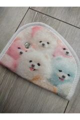 Çocuk Emniyet Kemeri Düzenleyici Ve Tutucu Emniyet Kemer Pedi(RENKLİ KÖPEK GÖRSELLİ) Yumuşak kumaş