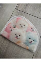 Çocuk Emniyet Kemeri Düzenleyici Ve Tutucu Emniyet Kemer Pedi(RENKLİ KÖPEK GÖRSELLİ) Yumuşak kumaş