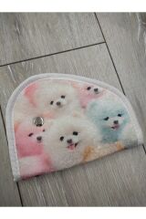 Çocuk Emniyet Kemeri Düzenleyici Ve Tutucu Emniyet Kemer Pedi(RENKLİ KÖPEK GÖRSELLİ) Yumuşak kumaş