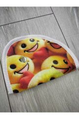 Çocuk Emniyet Kemeri Düzenleyici Ve Tutucu Emniyet Kemer Pedi(GÜLEN EMOJİ) Yumuşak kumaş