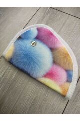 Çocuk Emniyet Kemeri Düzenleyici Ve Tutucu Emniyet Kemer Pedi(ÇOK RENKLİ TOPLAR) Yumuşak kumaş