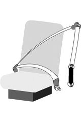 12 İnç Araba Emniyet Kemeri Uzatıcısı Siyah Ön Emniyet Kemerlerinin %99'una Uyar