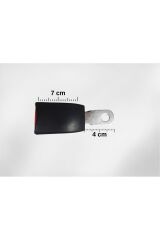 Emniyet Kemeri Kilit EN KISA AYAK  Demir Bağlama Klipsi (TOPLAM 11 CM)