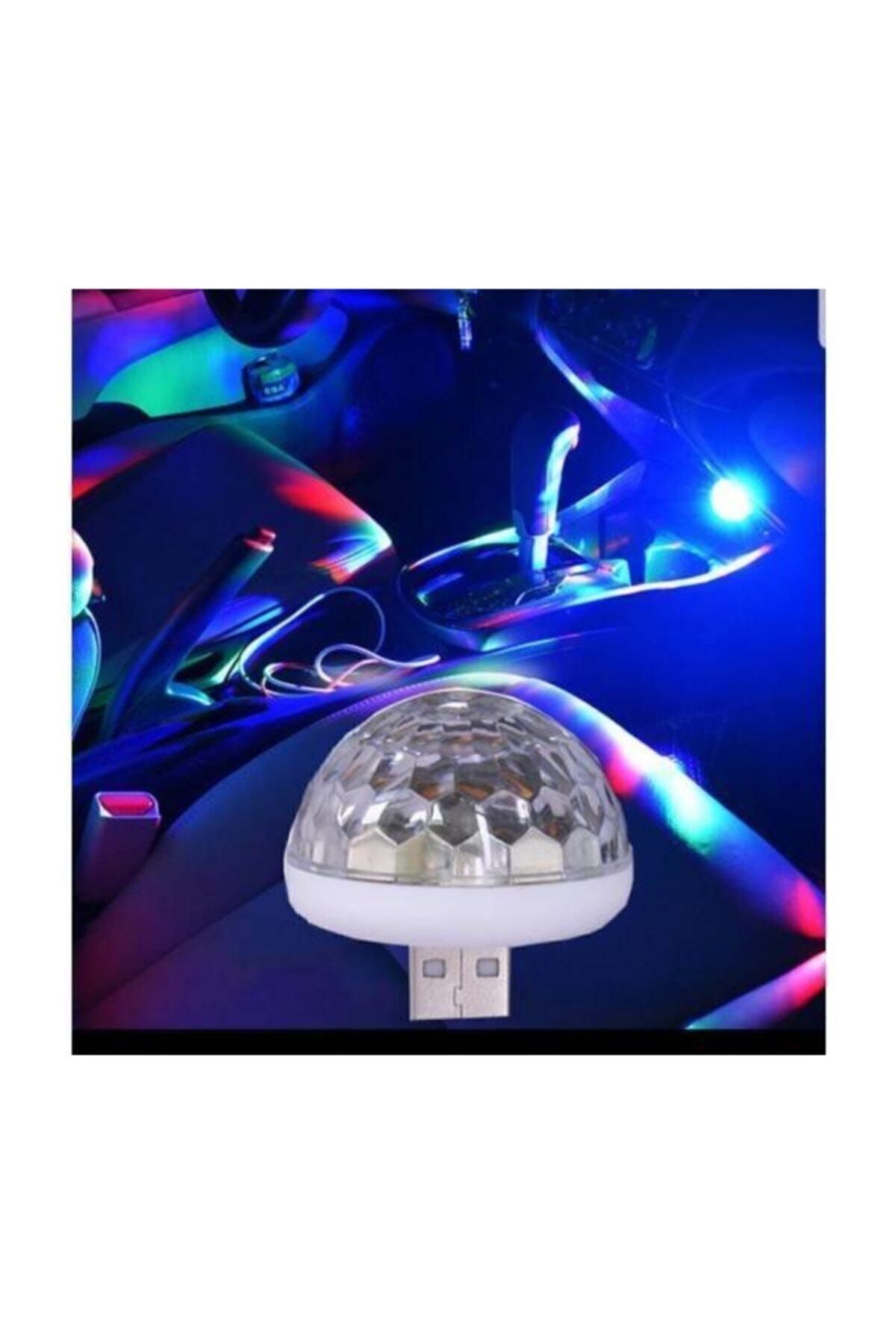 Araç Içi Disko Topu Usb Girişli Disko Topu Araç Içi Işıklandırıcı Tüm Araçlara Uyumlu Disko Topu