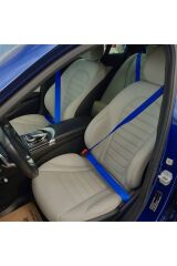 6 Metre Renkli Emniyet Kemeri ( Mavi)