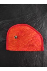 Çocuk Emniyet Kemeri Düzenleyici Ve Tutucu Emniyet Kemer Pedi (ATEŞ KIRMIZI) Yumuşak kumaş