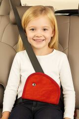 Çocuk Emniyet Kemeri Düzenleyici Ve Tutucu Emniyet Kemer Pedi (ATEŞ KIRMIZI) Yumuşak kumaş