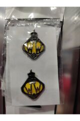 WW logolu fındık arma döküm 2x2 cm ölçülerinde (2 adet)