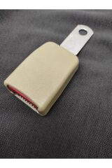 Emniyet Kemeri Kilit Uzun Ayak Demir Bağlama Klipsi (BEJ RENK)