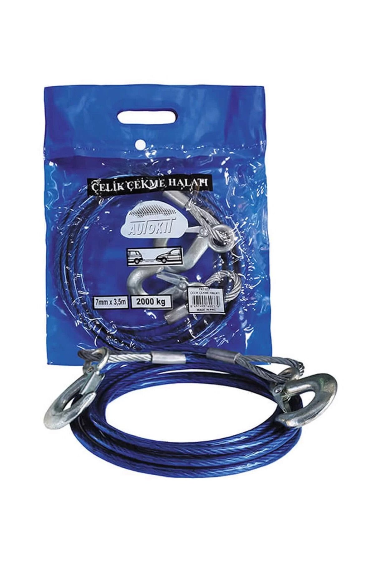 Çelik Çekme Halatı 6 Mm*3,5m 2 Ton