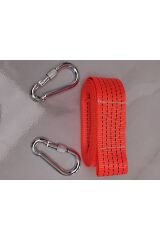 Çeki Halatı 3 Ton 5 METRE (ÇEKME HALATI) Kumaş 10 MM VİDALI ÇENGELLİ KARABİNALI,