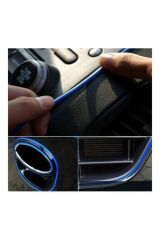 5 Metre Mavi Araç Içi Şerit Göğüs Fitili Torpido Fitili Trim Şerit Oto Aksesuar