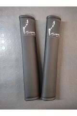 ATATÜRK BASKILI Siyah Araç Emniyet Koltuk Kemer Kılıfı & Ped 2 ADET (DÜZ SUNİ DERİ)