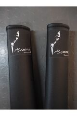 ATATÜRK BASKILI Siyah Araç Emniyet Koltuk Kemer Kılıfı & Ped 2 ADET (DÜZ SUNİ DERİ)