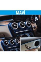 Araç Içi Dekoratif Torpido Ve Kapı Döşeme Fitili Neon Ip 5 Metre Mavi