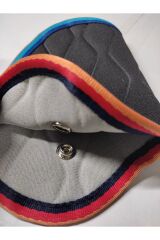 Çocuk Emniyet Kemeri Düzenleyici Ve Tutucu Emniyet Kemer Pedi(Renkli Kenar) (Siyah Renk)