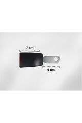 Emniyet Kemeri Kilit KISA AYAK  Demir Bağlama Klipsi (TOPLAM 13 CM)