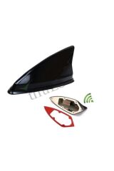 Araba Balina Anten Bmw Tip Elektrikli -balık Sırtı Anten - Contalı Elektrikli - Siyah Balina Anten