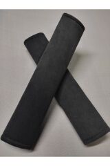 Antrasit Alkantara Emniyet Kemer Pedi 2 ADET – 5mm Süngerli, Yumuşak ve Nefes Alabilen Konfor Kılıfı