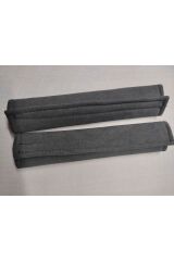 Antrasit Alkantara Emniyet Kemer Pedi 2 ADET – 5mm Süngerli, Yumuşak ve Nefes Alabilen Konfor Kılıfı