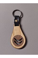 El Yapımı (Handmade) Ahşap Oto Anahtarlık Ceviz Maun Ağacı (CİTROEN)