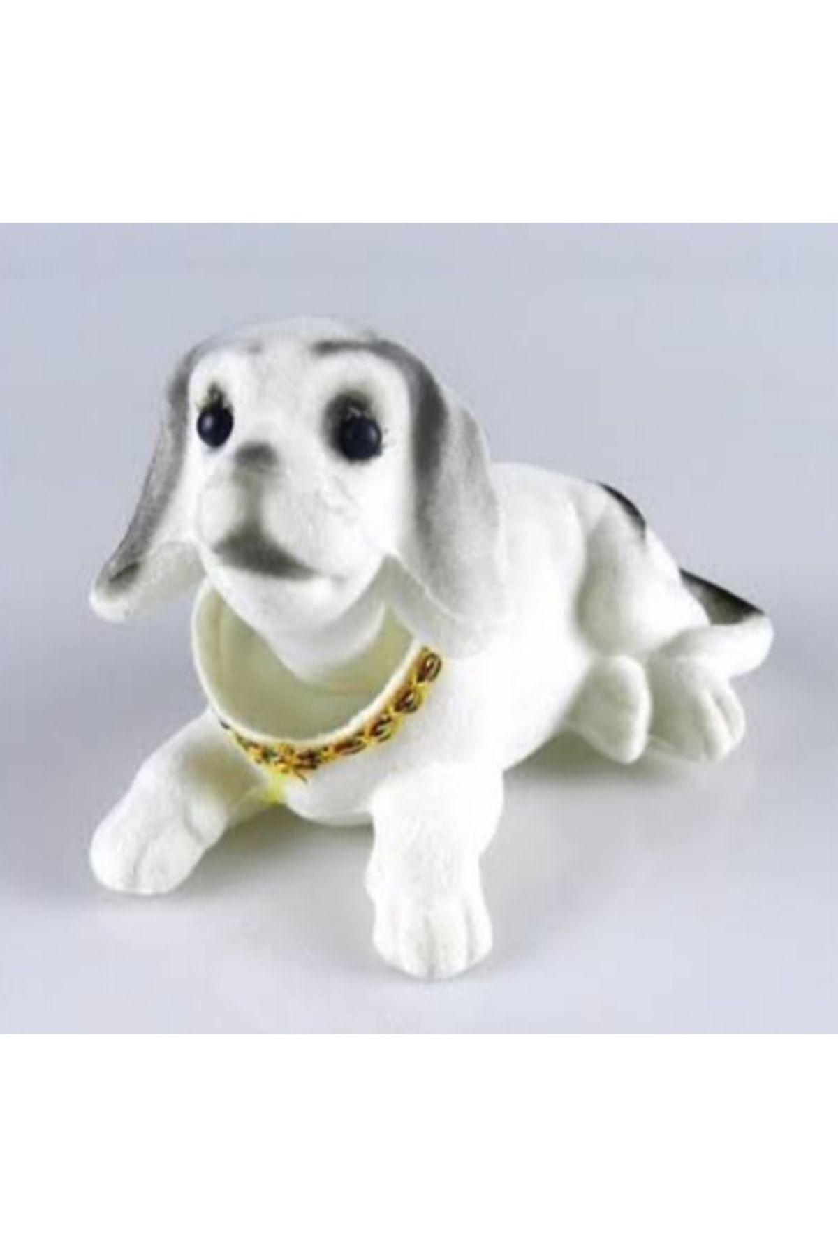 Araç içi Kafa Sallayan Köpek Araba Süsü Beyaz Nanopro