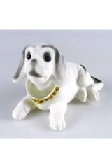 Araç içi Kafa Sallayan Köpek Araba Süsü Beyaz Nanopro