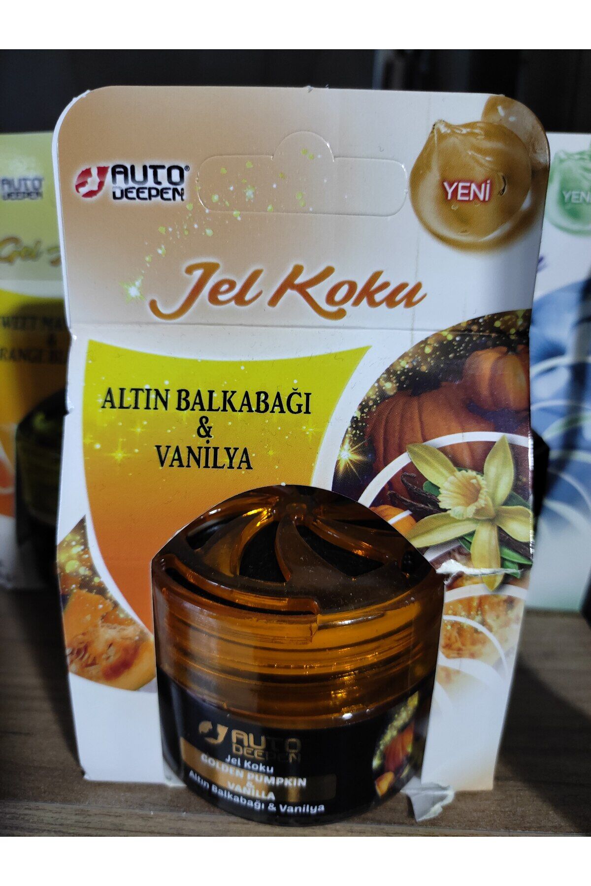 Auto Deepen ALTIN BALKABAĞI& VANİLYA Oto Ve Oda Jel Koku Araç Koku Araba Kokusu Oda Kokusu