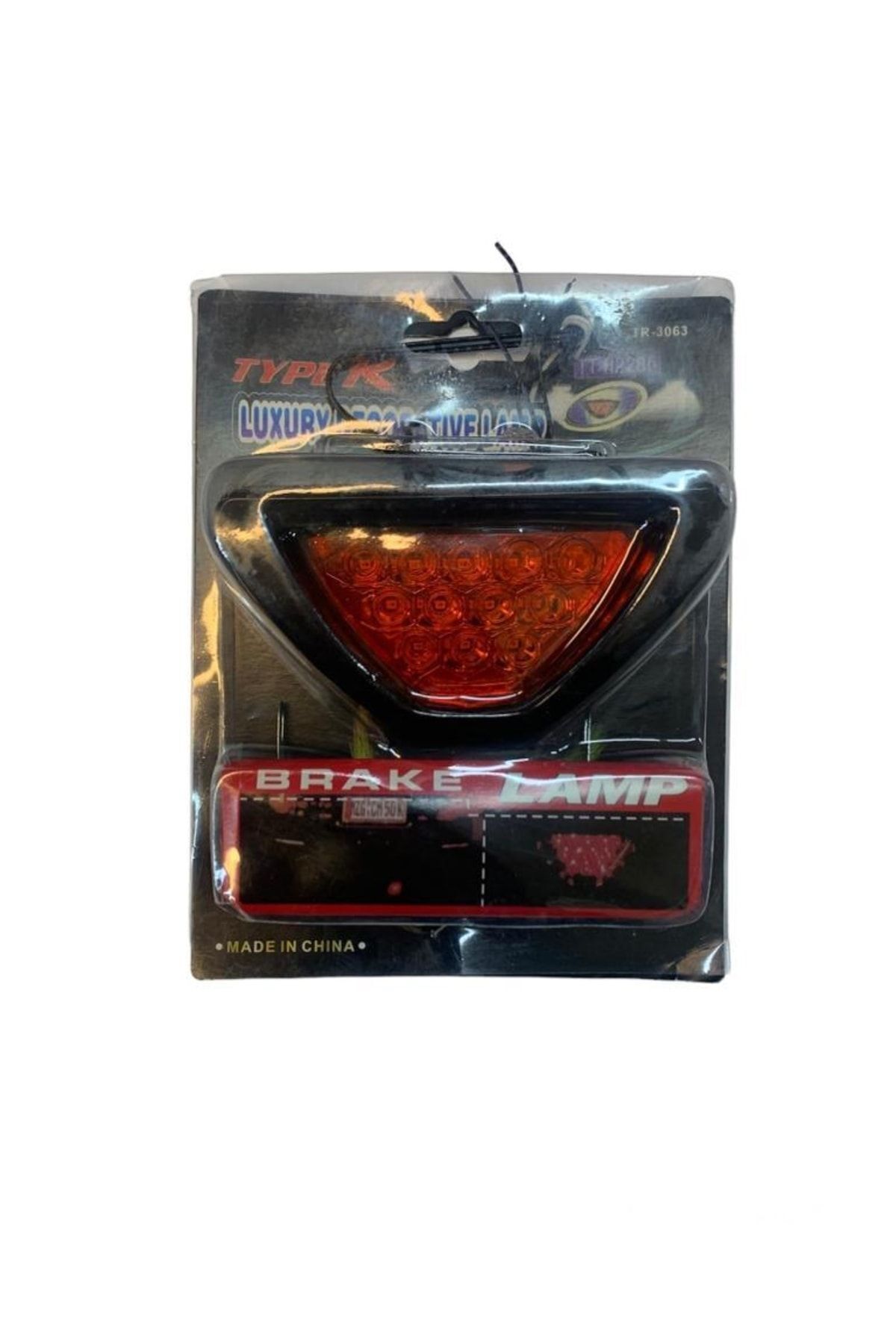 12v Ledli Üçgen Ilave Stop Lambası Çakarlı Ve Düz (kırmızı) Led-01