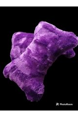 BOYUN Yastığı Peluş Menekşe Mor Seyahat 2 ADET