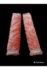 BOYUN Yastığı ve Taş Detaylı Kemer pedi Peluş AÇIK PEMBE (1 TAKIM)