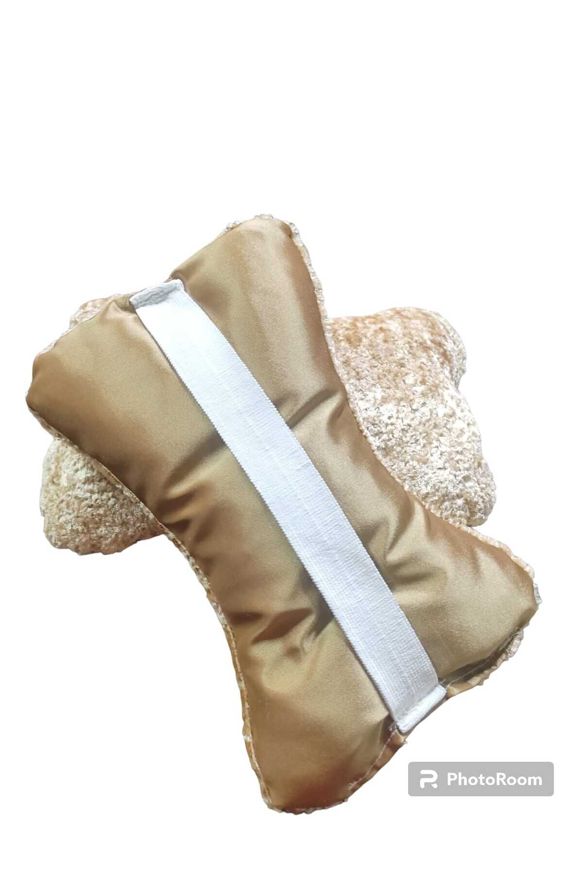 BOYUN Yastığı Peluş SÜTLÜ KAHVE Seyahat 2 ADET