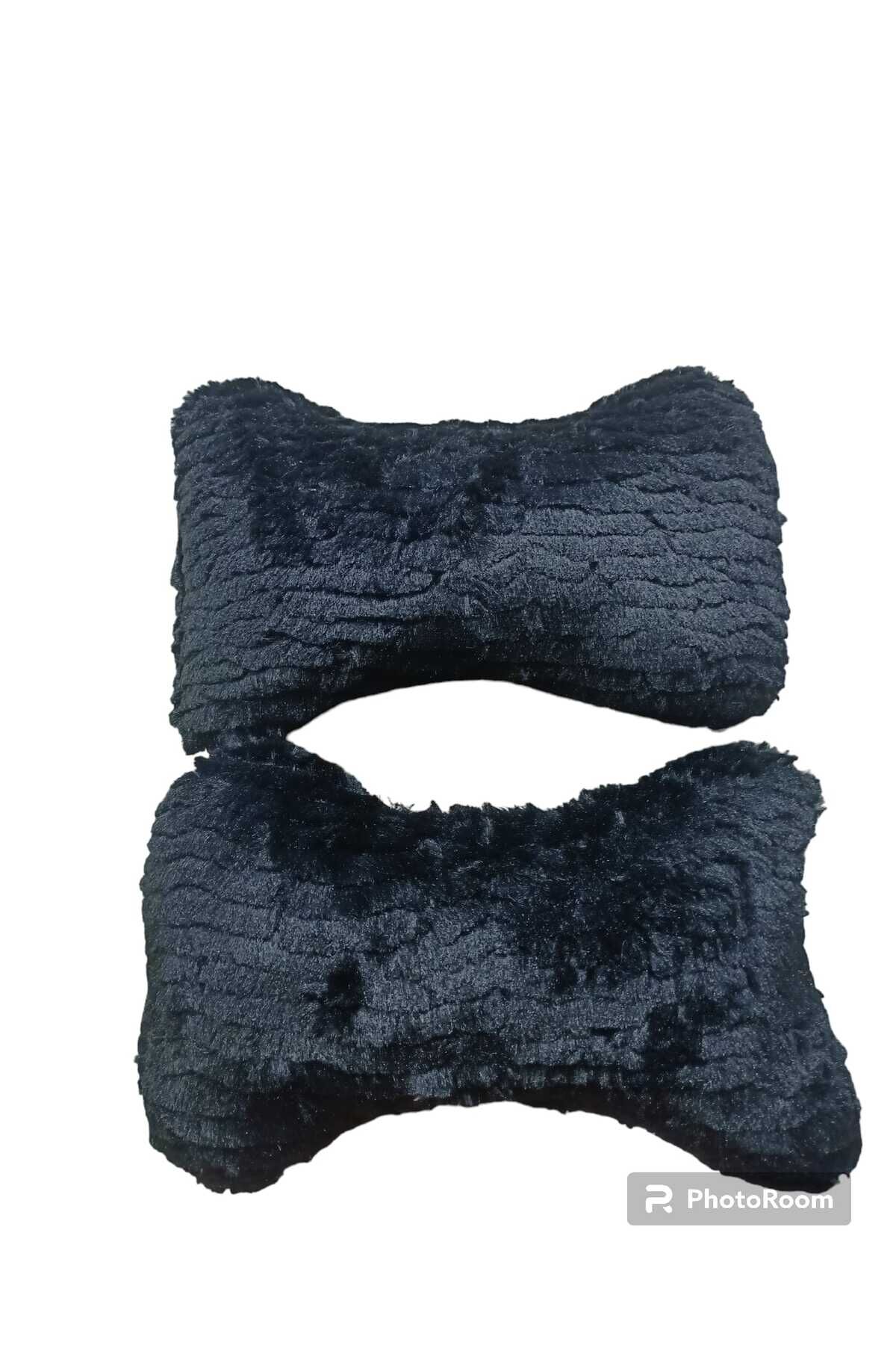 BOYUN Yastığı Peluş SİYAH 2 ADET