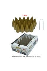 A Kalite Bijon Kapağı Sivri 17 Mm Altın Sarı 20 Li Set