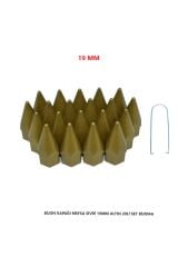 A Kalite Bijon Kapağı Sivri 19 Mm Altın Sarı 20 Li Set