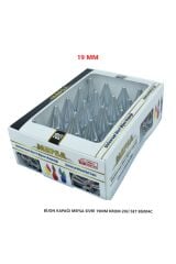 A Kalite Bijon Kapağı Sivri 17 Mm Krom 20 Li Set