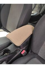 FİAT EGEA Uyumlu Oto Kol Dayama Minderi NAKIŞLI SİYAH 29x19 Cm Kaymaz Alt Yüzey (LASTİKLİ SABİTLEME) Haki