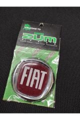 FİAT ZUM ÖN PANJUR - ARKA BAGAJ ARMASI 7 CM (1 ADET)KIRMIZI Kirmizi-Krom