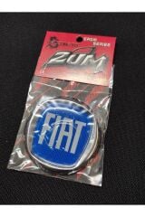 FİAT ZUM ÖN PANJUR - ARKA BAGAJ ARMASI 7 CM (1 ADET) MAVİ Mavi̇-Krom