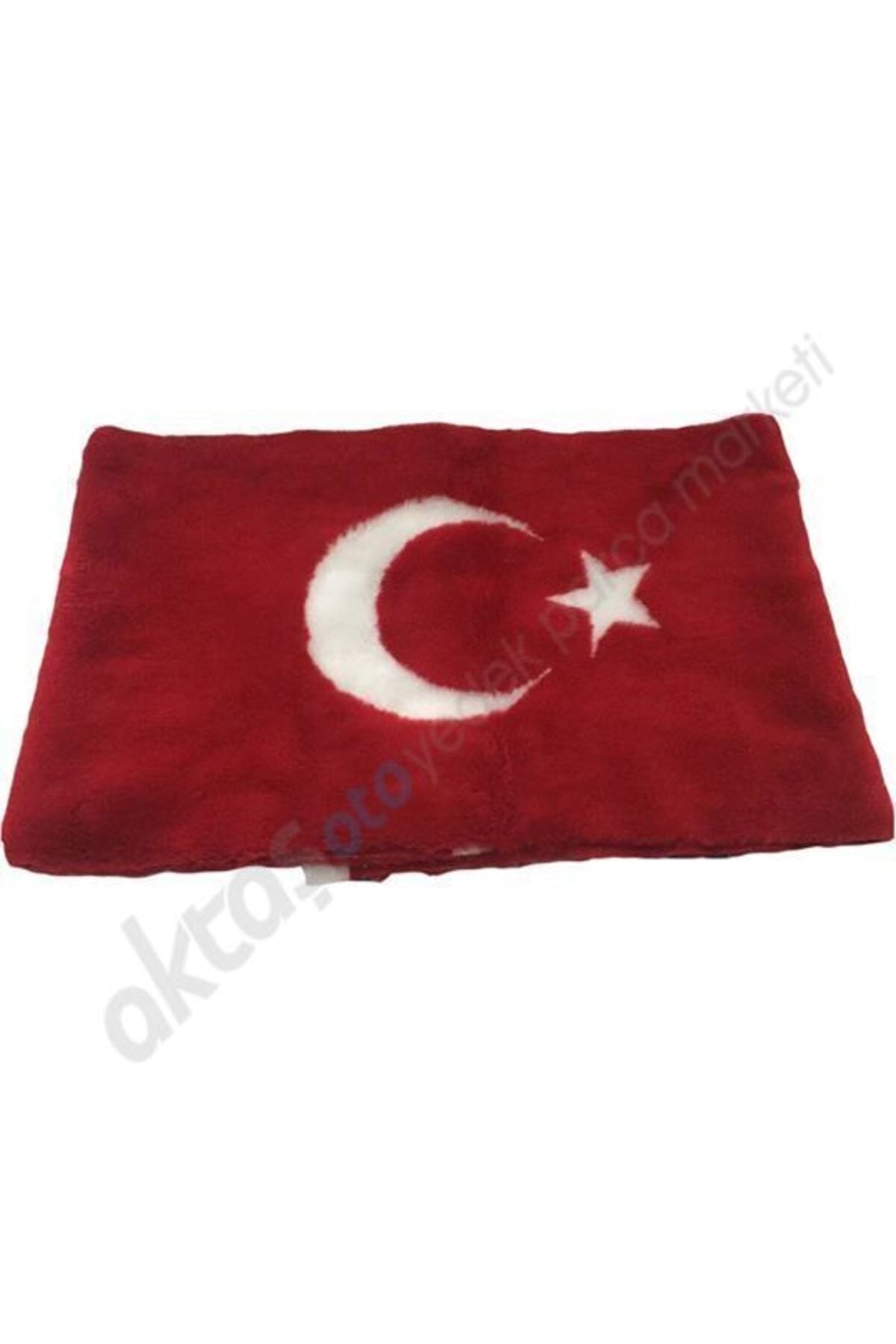 Göğüs Pelüşü Ön Arka Uyumlu Üniversal Türk Bayrağı