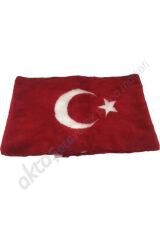 Göğüs Pelüşü Ön Arka Uyumlu Üniversal Türk Bayrağı