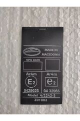 Araç Emniyet Kemeri E2 Sertifika Etiketi (1 Adet)