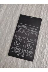 Araç Emniyet Kemeri E2 Sertifika Etiketi (1 Adet)