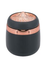 Araç Içi Işıklı Porselen Küllük Gold Renk Kapaklı 7 Renk Işıklı Yanmaz Koku Geçirmez