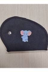 Çocuk Emniyet Kemeri Düzenleyici Sevimli Fil Baskılı Kemer Pedi(ANTRASİT RENK)