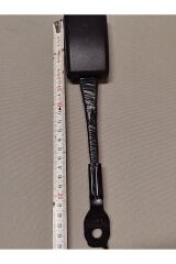 Emniyet kemeri Çift Çelik Halatlı İzoleli Universal Bağlama Klipsi (Toplamboy 25 cm) (1 Adet)