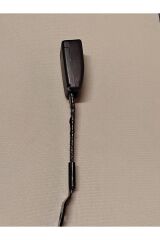 Emniyet kemeri Çift Çelik Halatlı İzoleli Universal Bağlama Klipsi (Toplamboy 25 cm) (1 Adet)